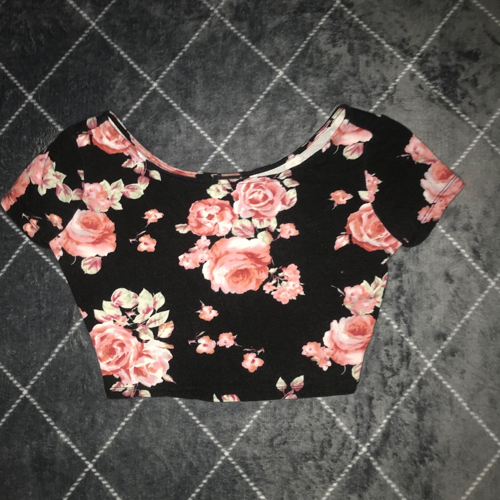 Flower crop top